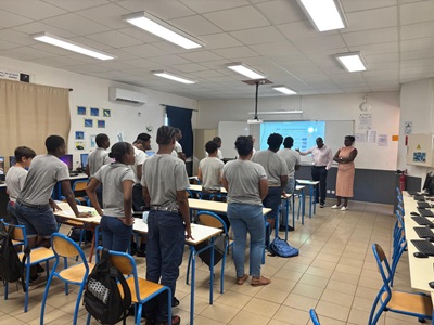 Les élèves inscrits à l'initiation BIA réunis pour la séance d'ouverture