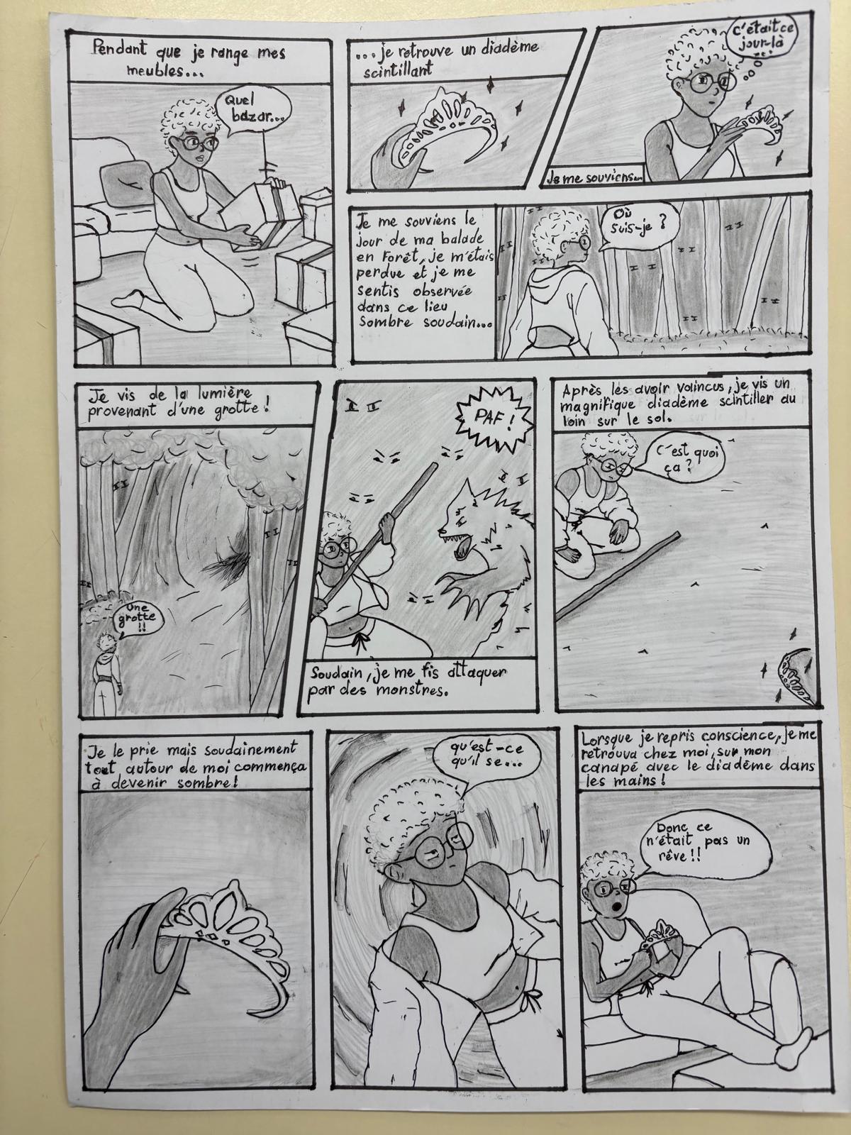 Extrait de la BD d'Elise AFONSOEWA &mdash; 2e prix BDZ'îles